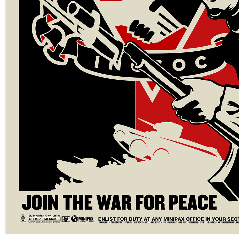 INGSOC 1984 Over There Propaganda Poster