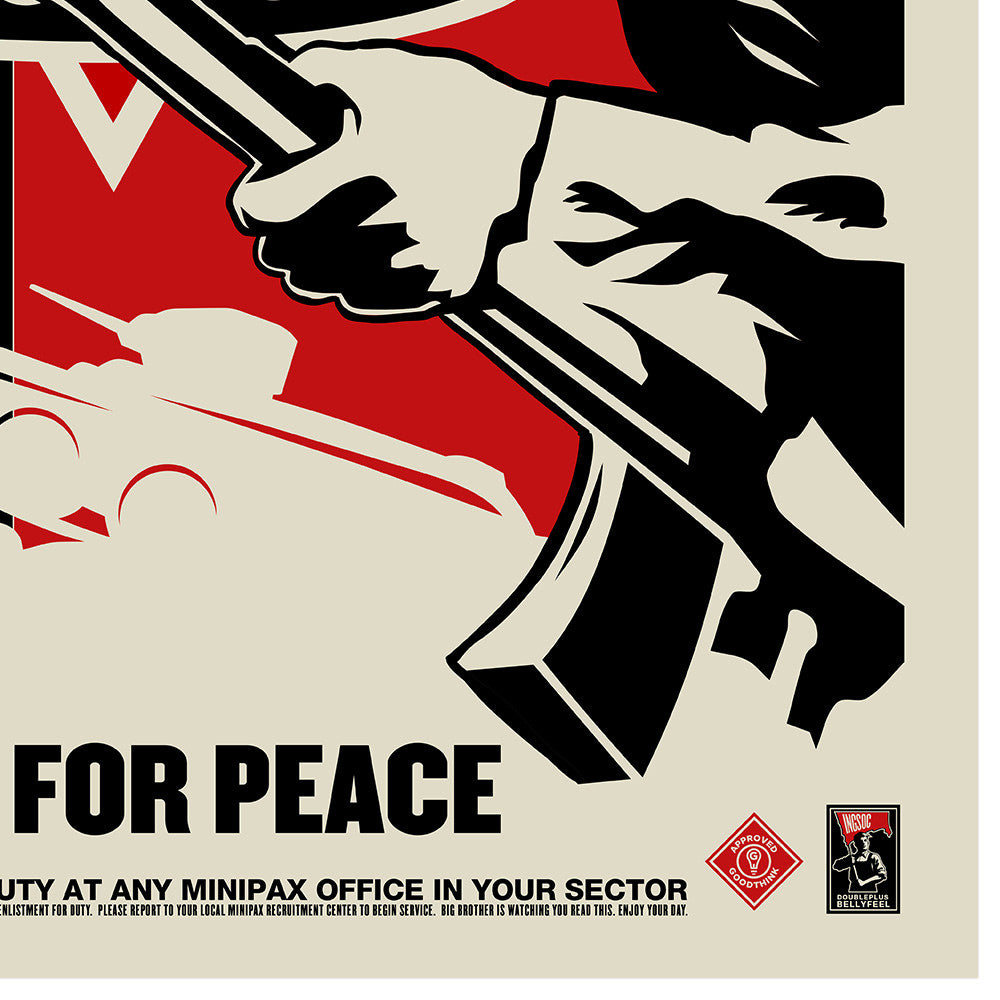 INGSOC 1984 Over There Propaganda Poster