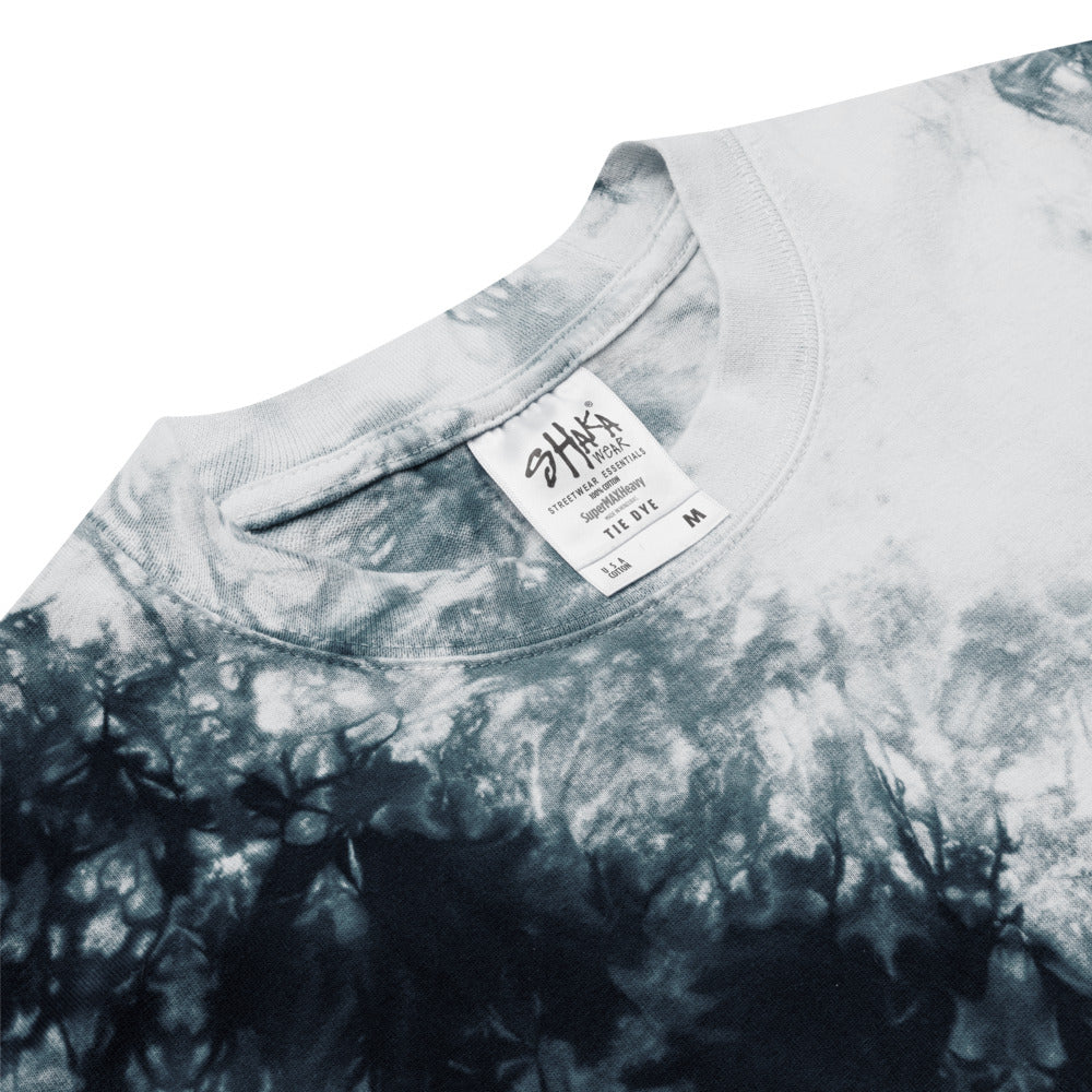 Liberty or Death Oversized Embroidered tie-dye t-shirt