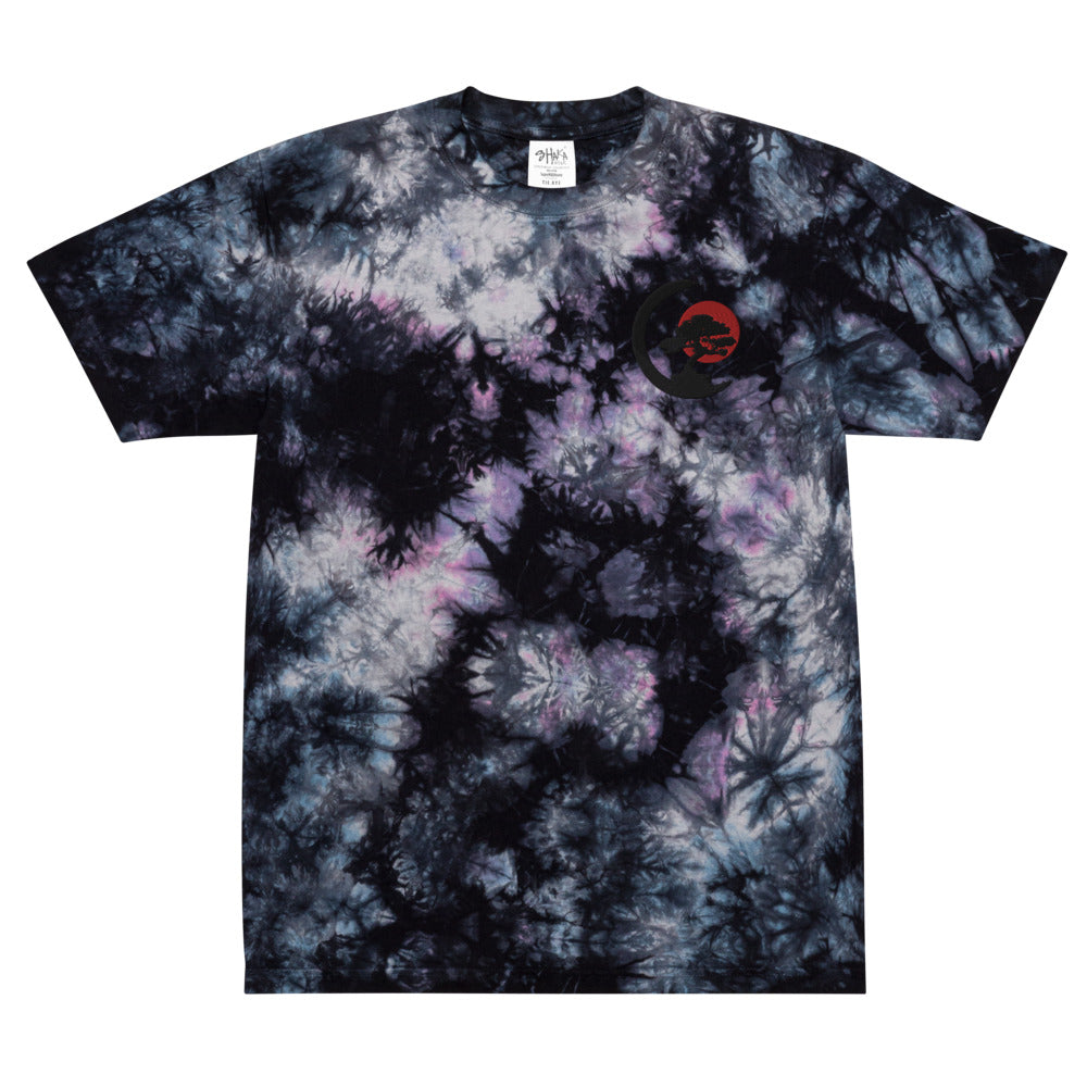 Bonsai Tree Oversized tie-dye t-shirt