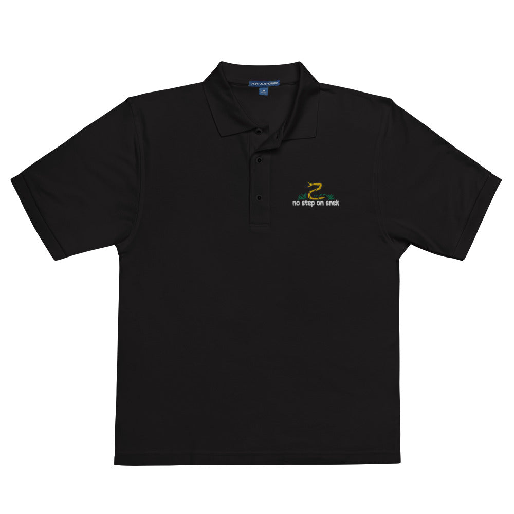No Step On Snek Embroidered Silk Touch Polo Shirt