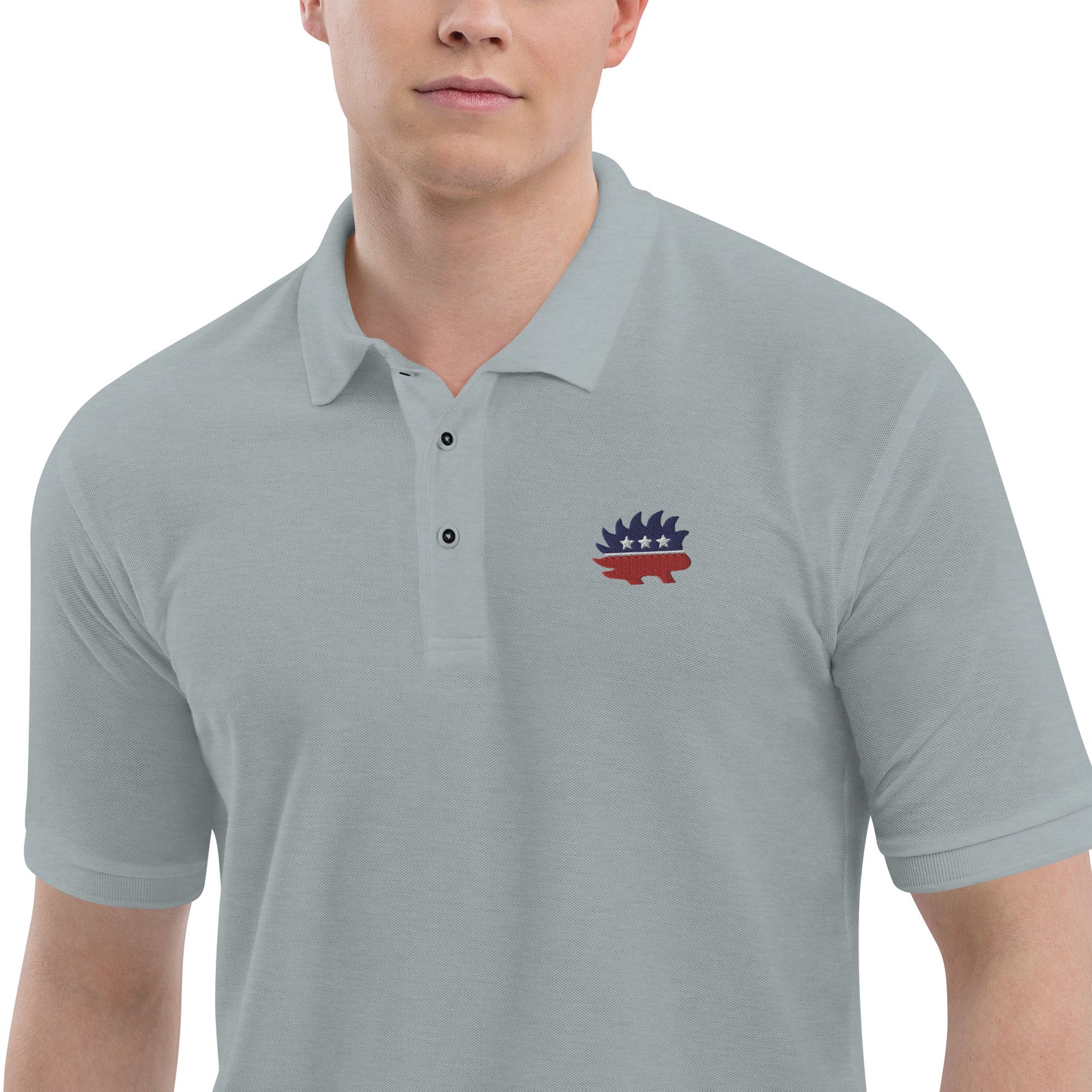 Men's Porcupine Embroidered Logo Polo