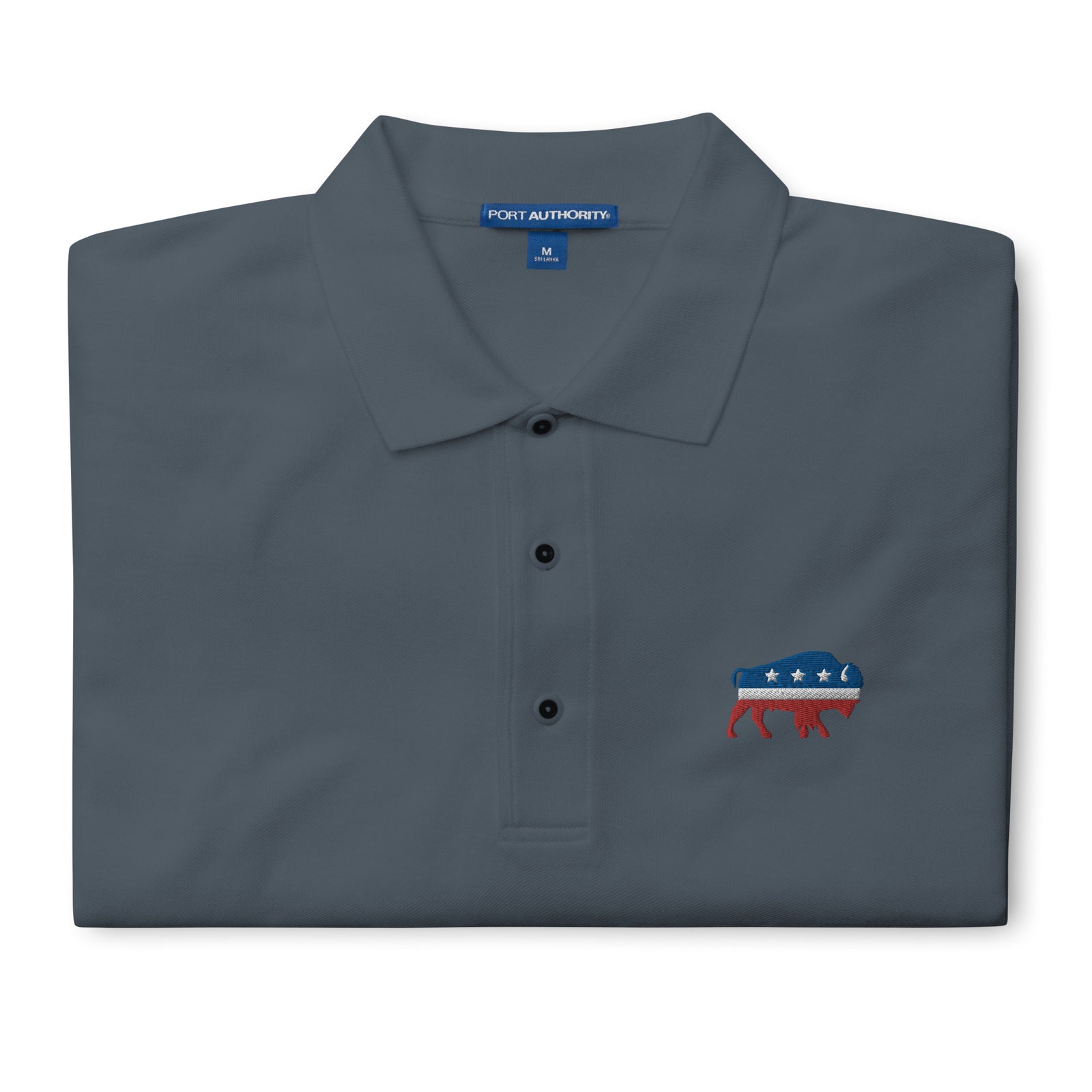 Independent Bison Men's Embroidered Polo