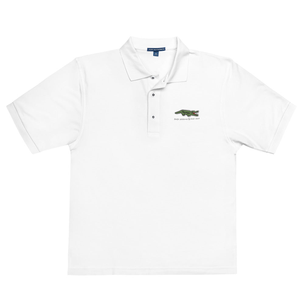 F Around and Find Out Alligator Men's Polo