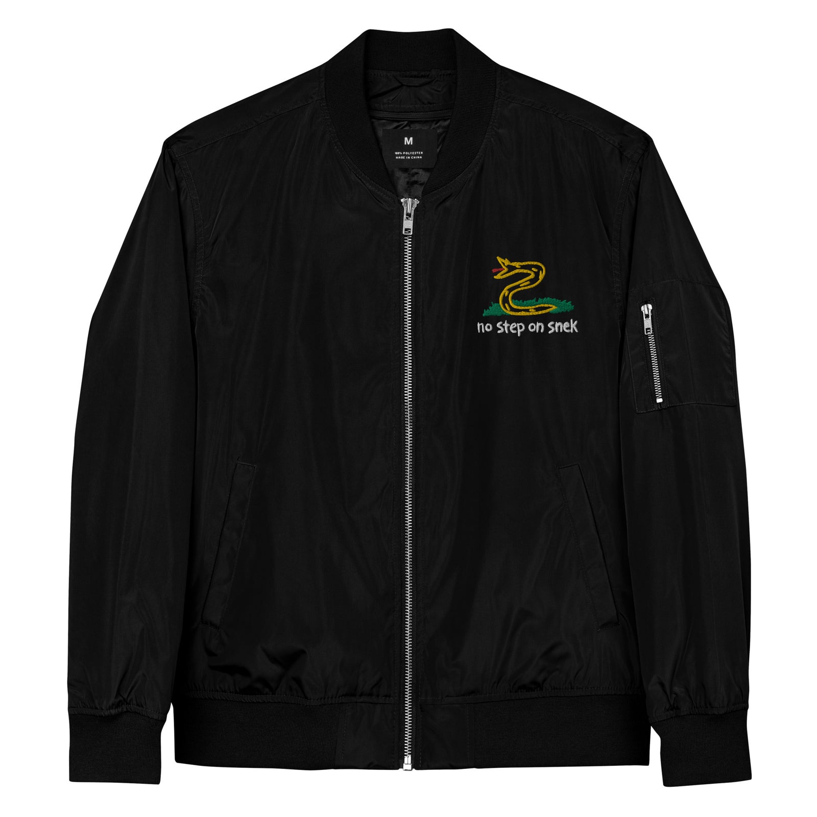 No Step On Snek Recycled Bomber Jacket