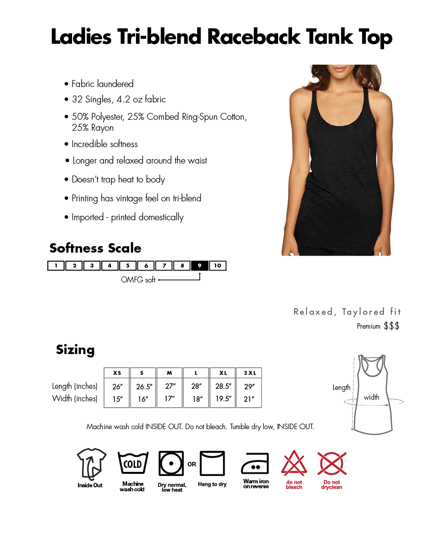 1776 Ladies Tri-blend Racerback Tank Top