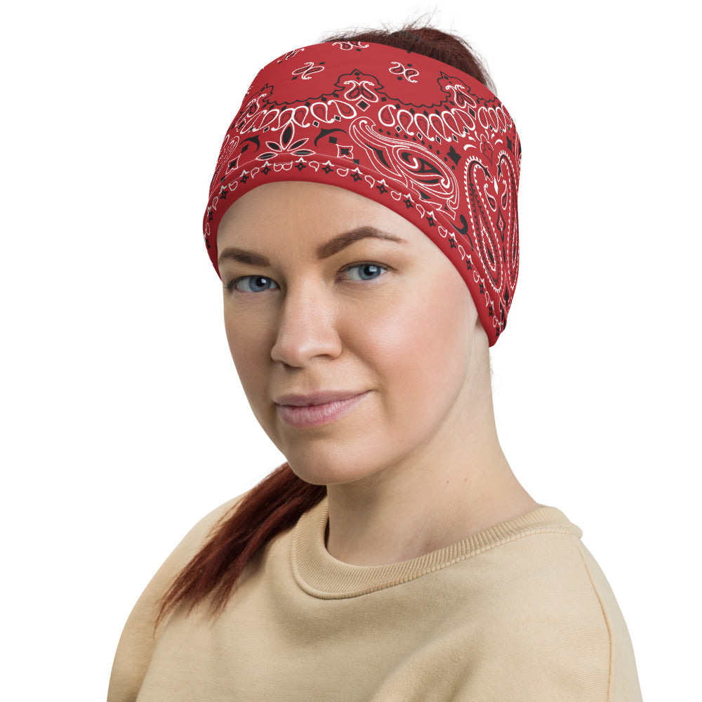 Red Bandana Neck Gaiter