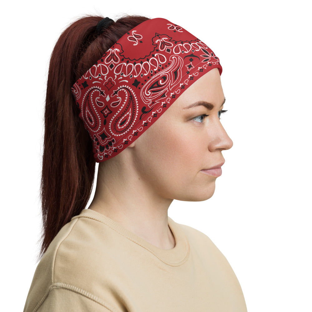 Red Bandana Neck Gaiter