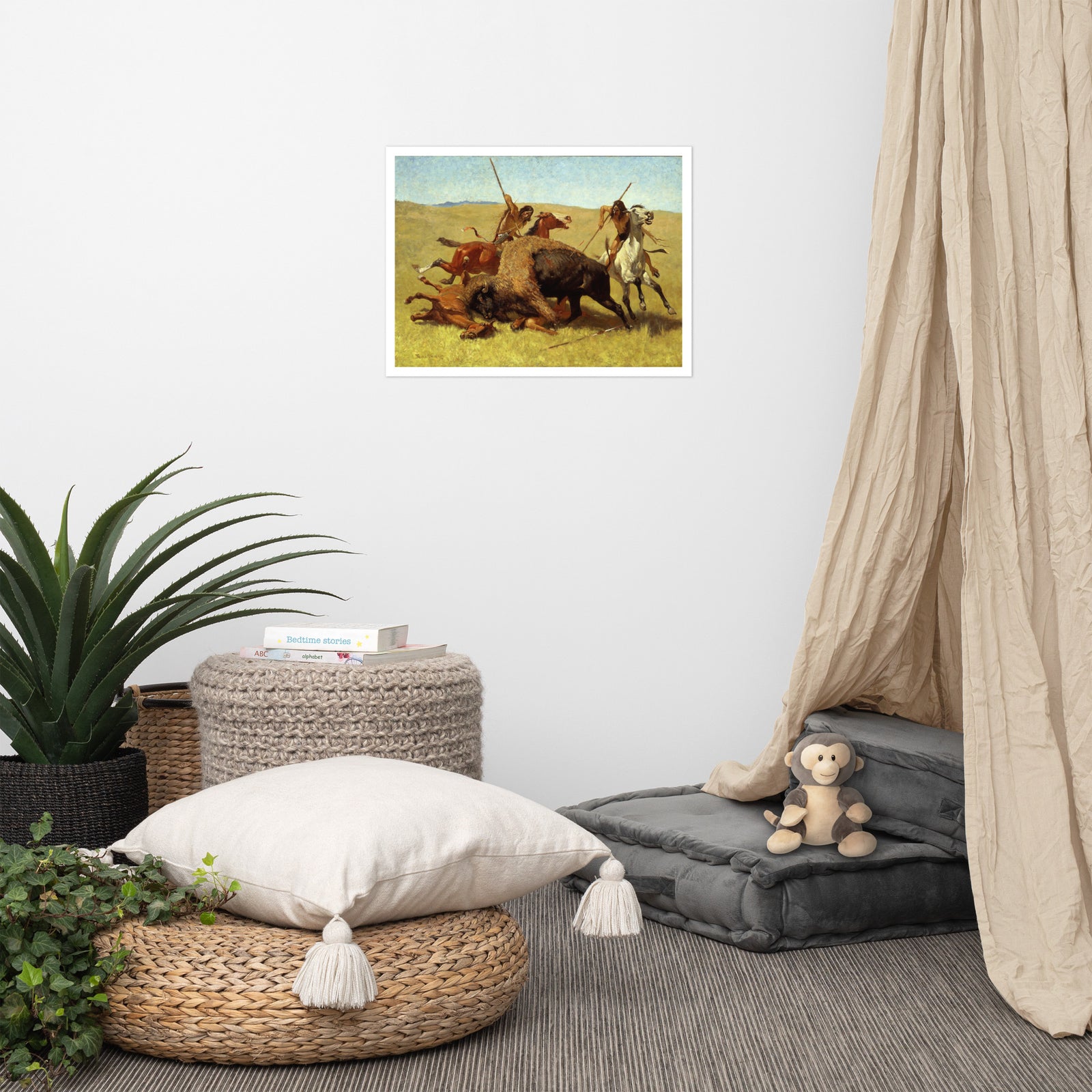 The Buffalo Hunt Fredric Remington Art Print