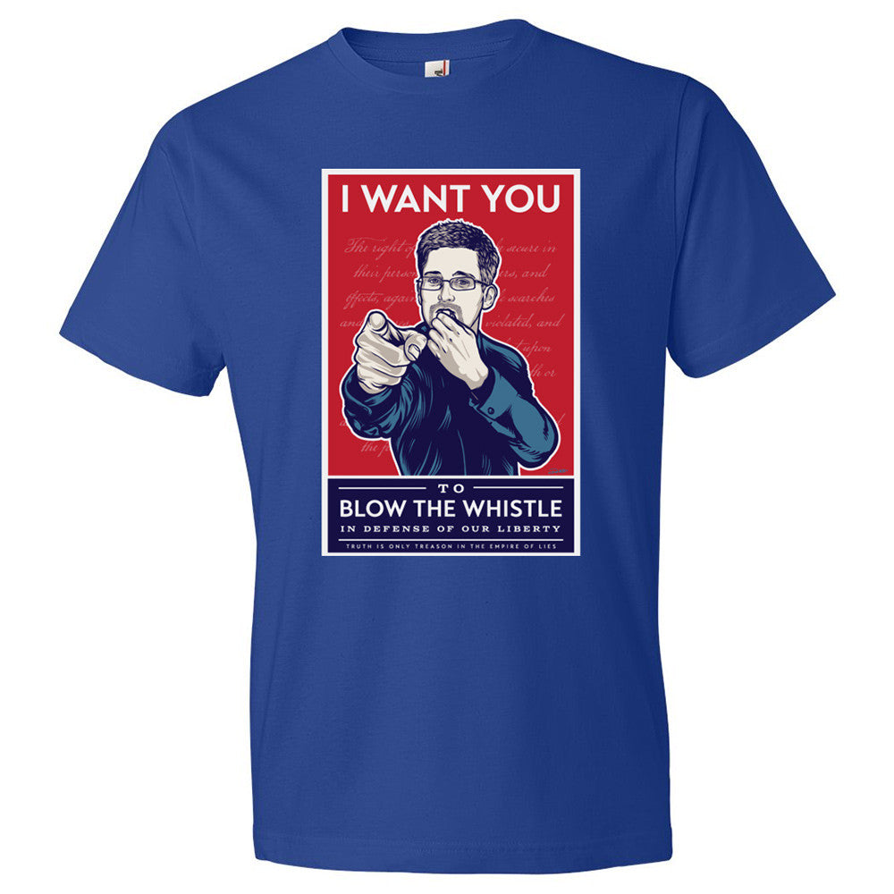 Edward Snowden Blow The Whistle Shirt