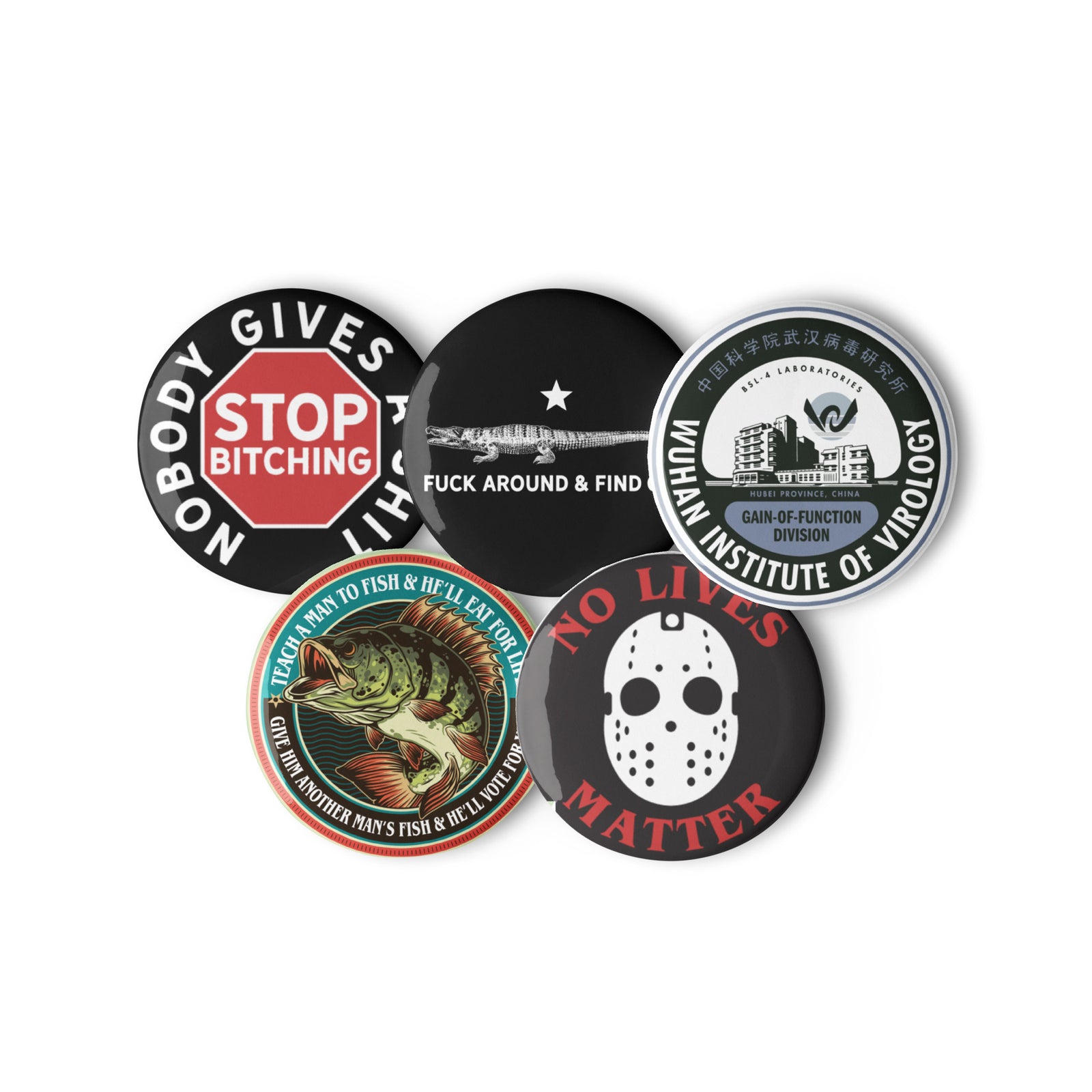 Irascible Roundies Pinback Button Pack