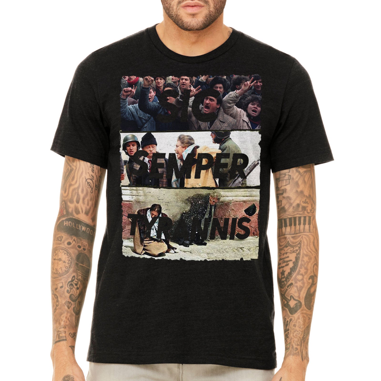 Sic Semper Tyrannis Ceausescu Unisex Graphic Tee