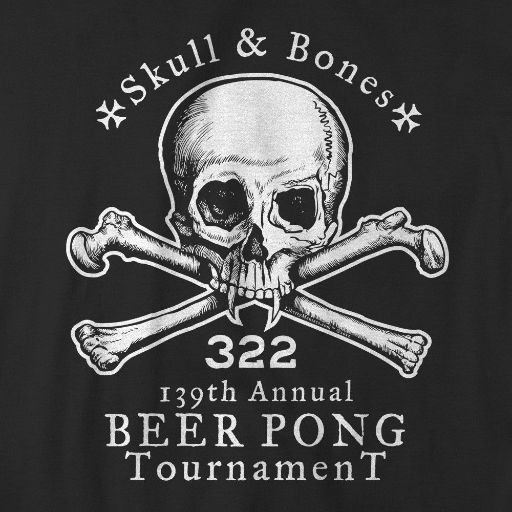 Skull And Bones Annual Invitational Beer Pong Tournament T-Shirt
