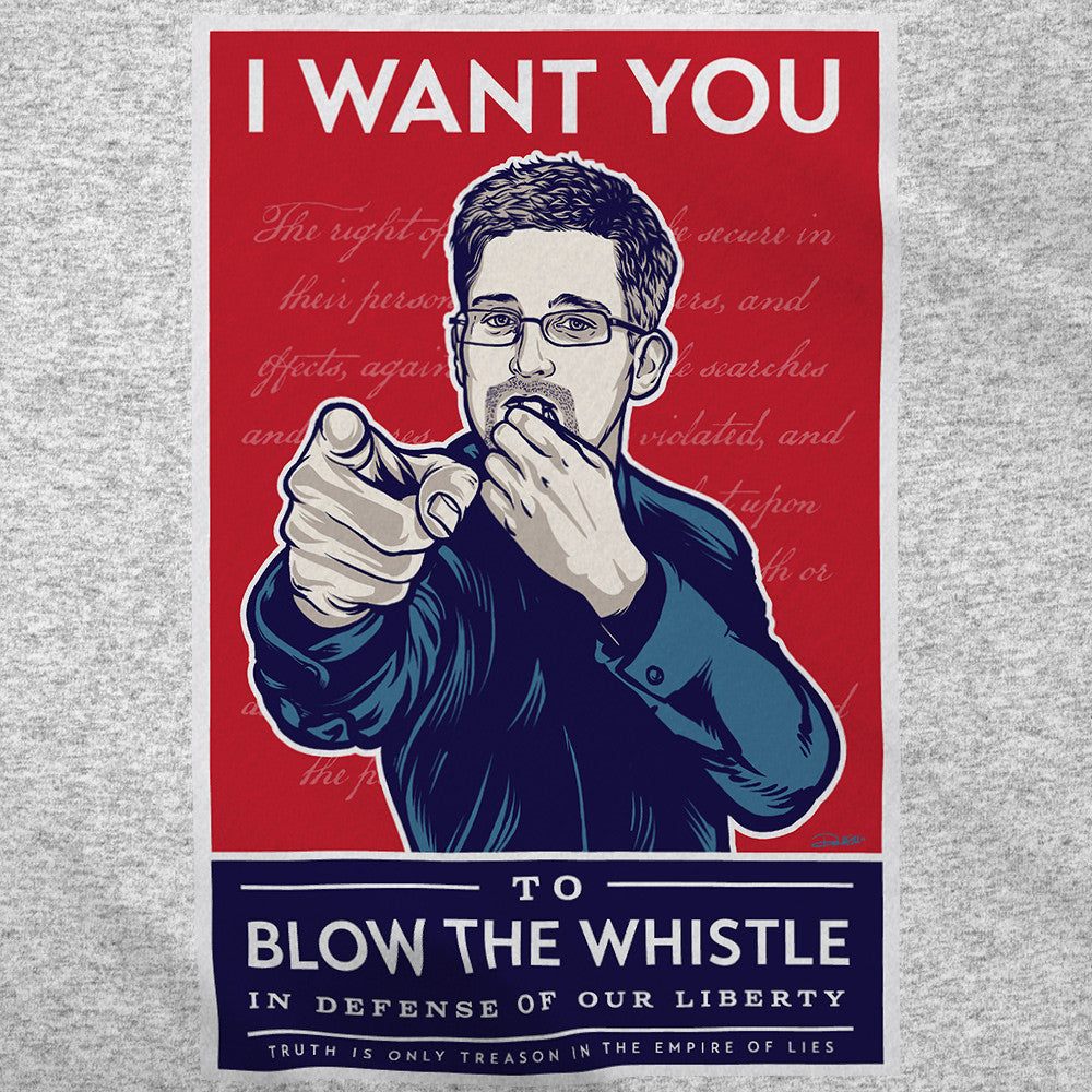 Edward Snowden Blow The Whistle Shirt