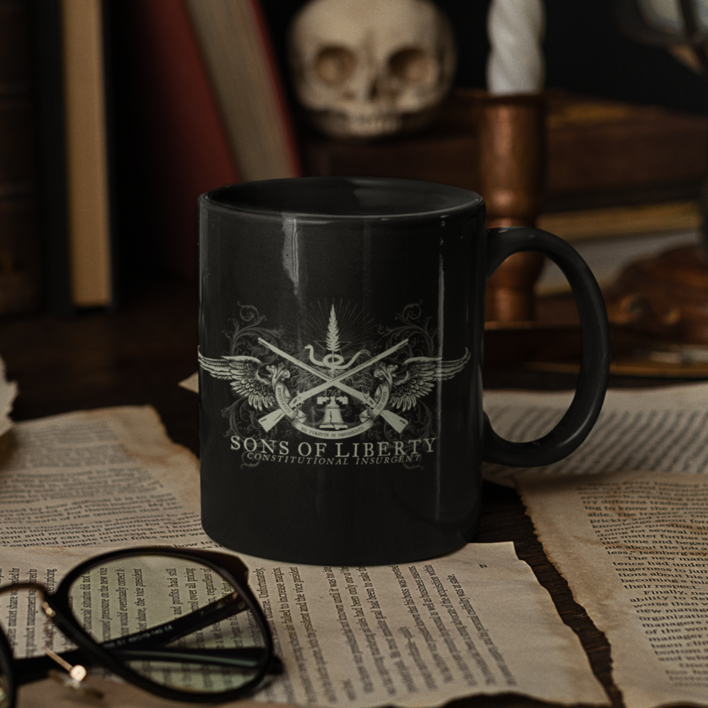 Sons of Liberty Insignia Black Mug