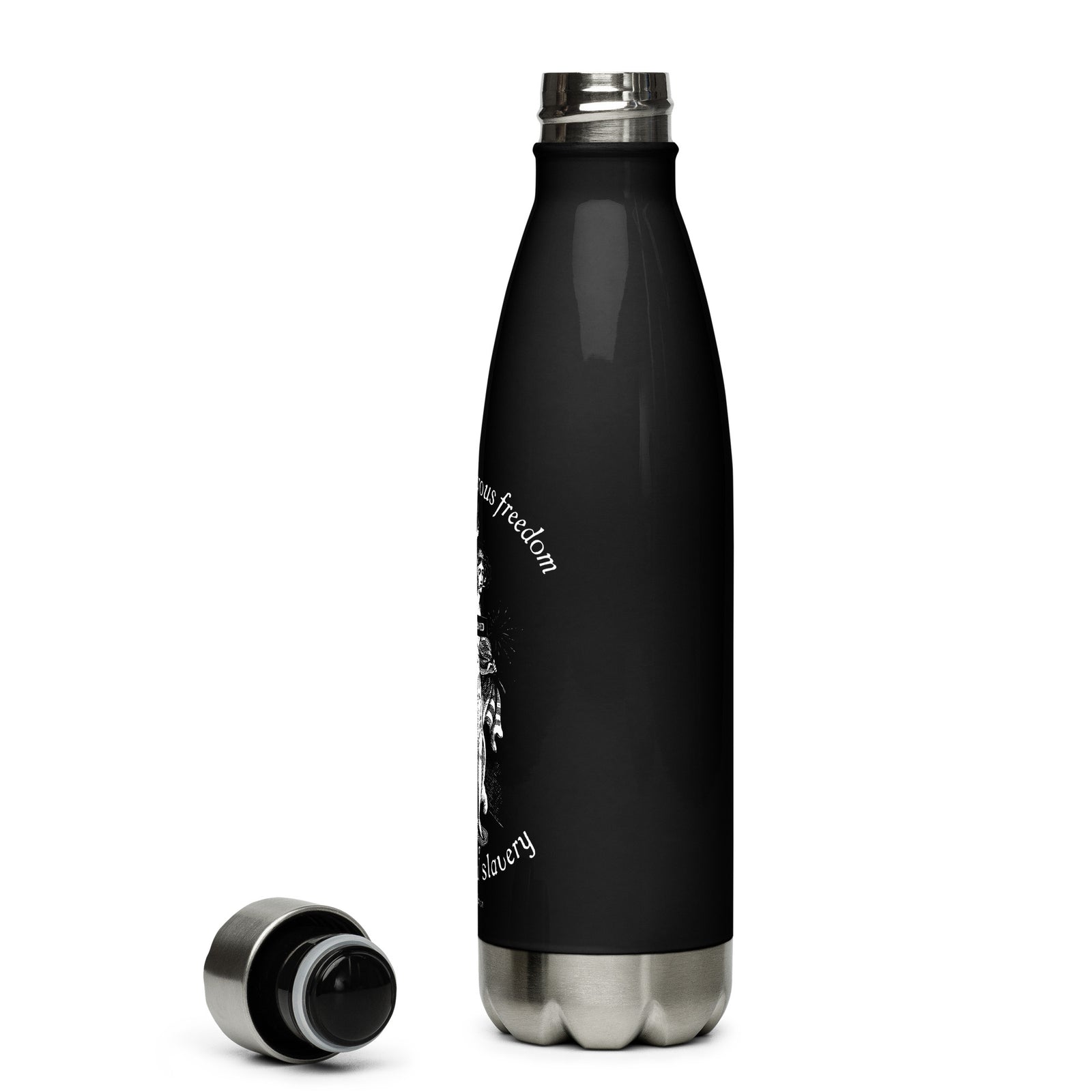 I Prefer Dangerous Freedom Jefferson Quote Stainless Steel Water Bottle