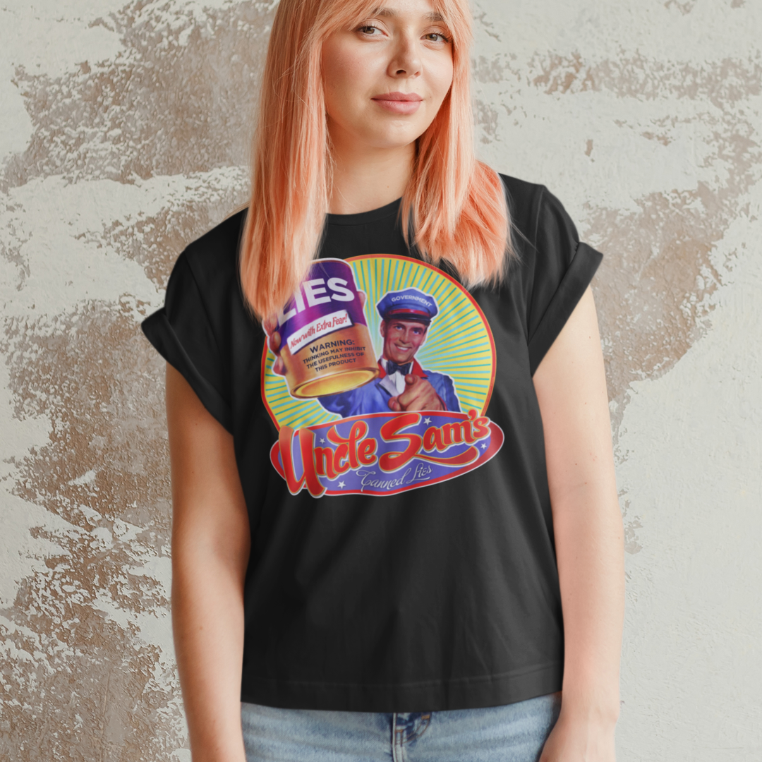 Government Canned Lies Retro T-Shirt