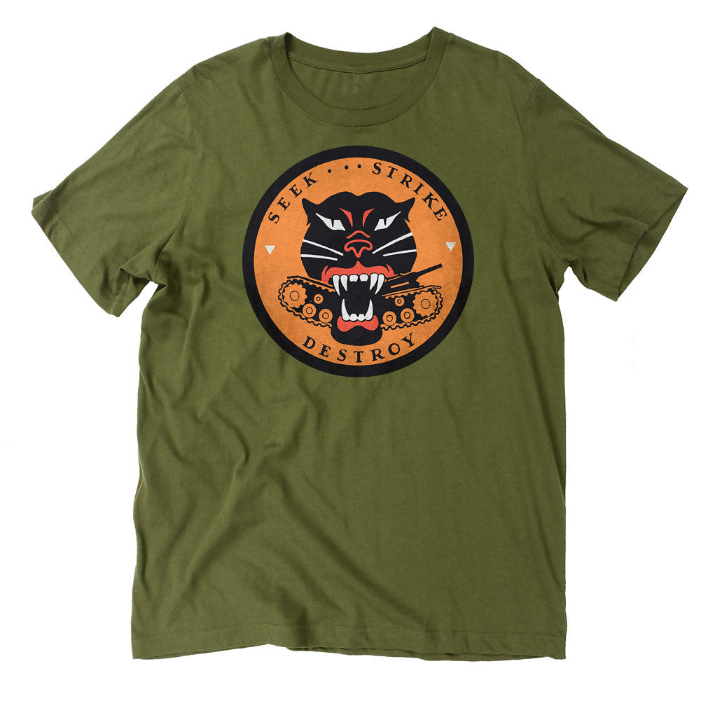 Seek Strike Destroy WW2 Tank Destroyer Graphic T-Shirt