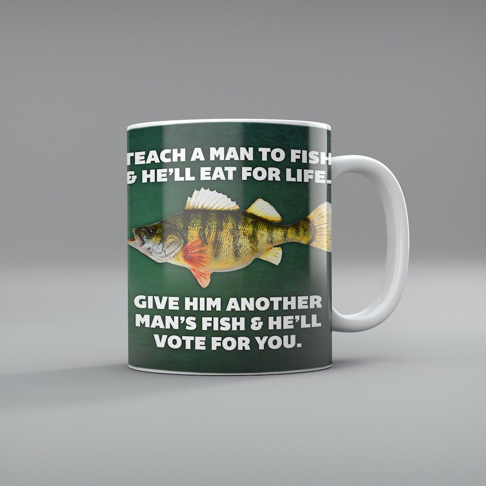 Teach A Man To Fish Coffee Mug