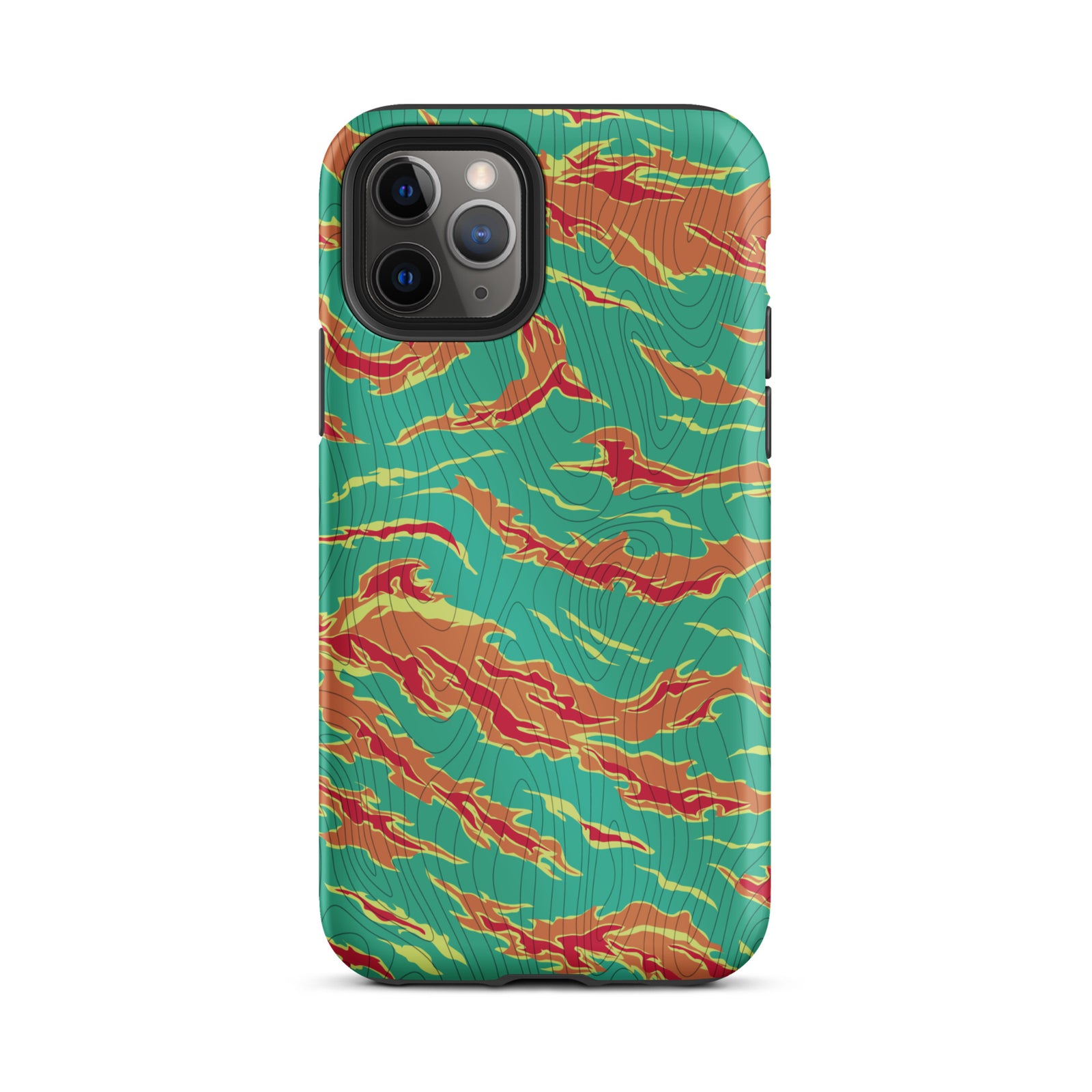 Tiger Stripe Electric Boogaloo Camo Tough iPhone case