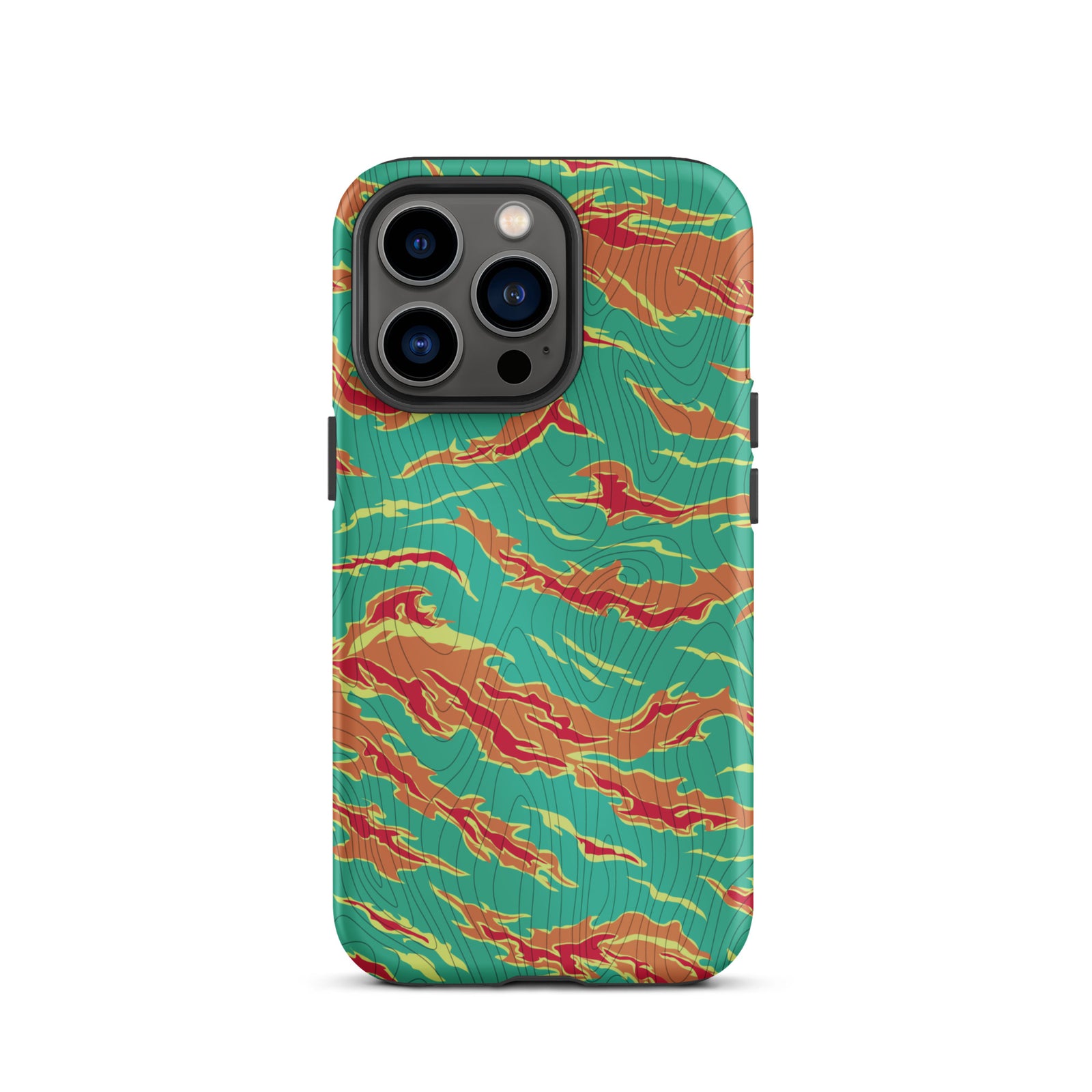 Tiger Stripe Electric Boogaloo Camo Tough iPhone case