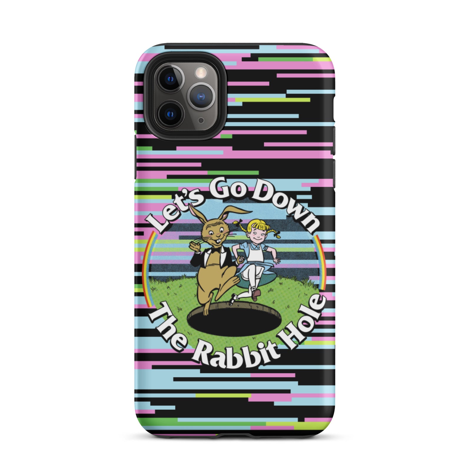 Let's Go Down the Rabbit Hole Tough iPhone case