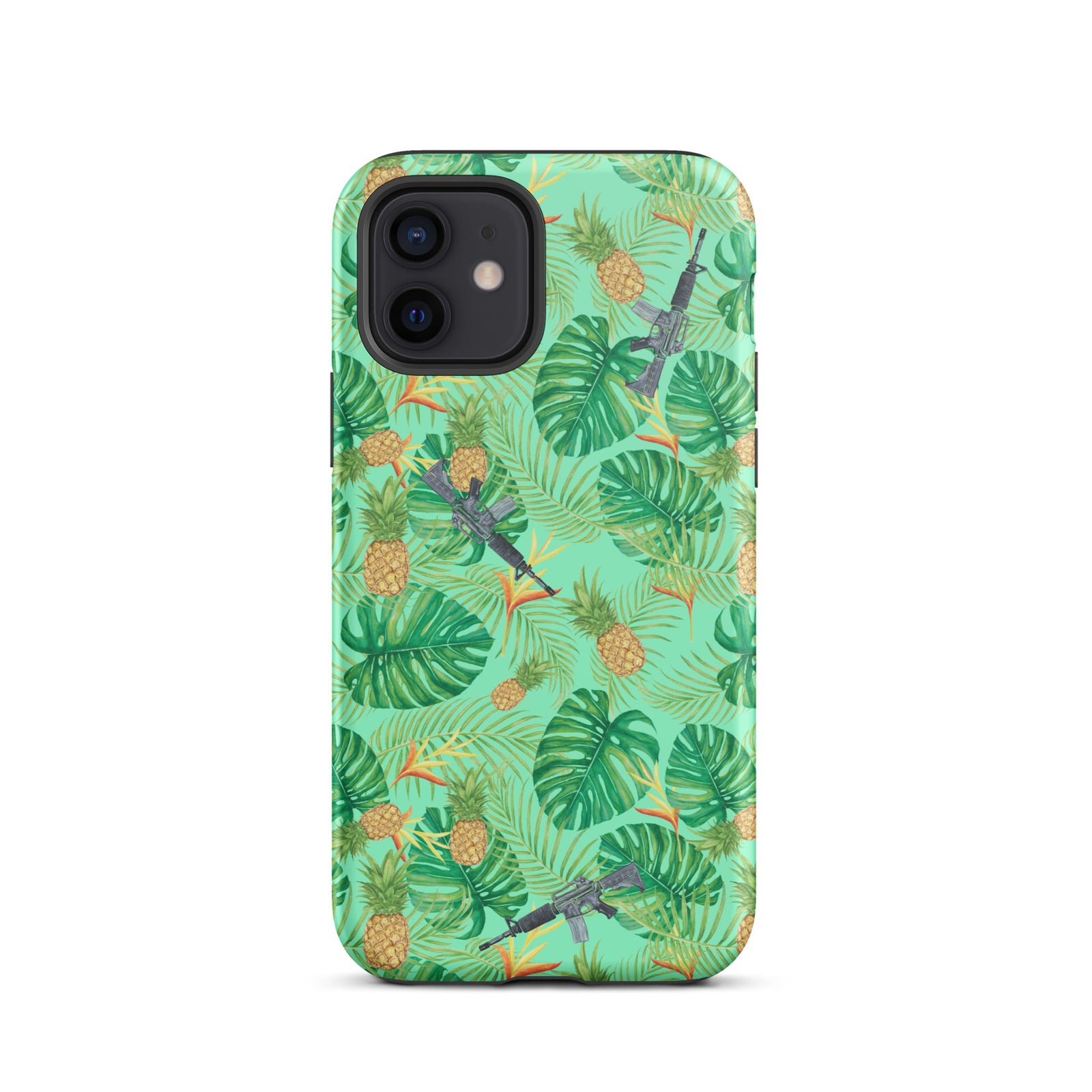 Pineapples and Carbines Hawaiian Tough iPhone case