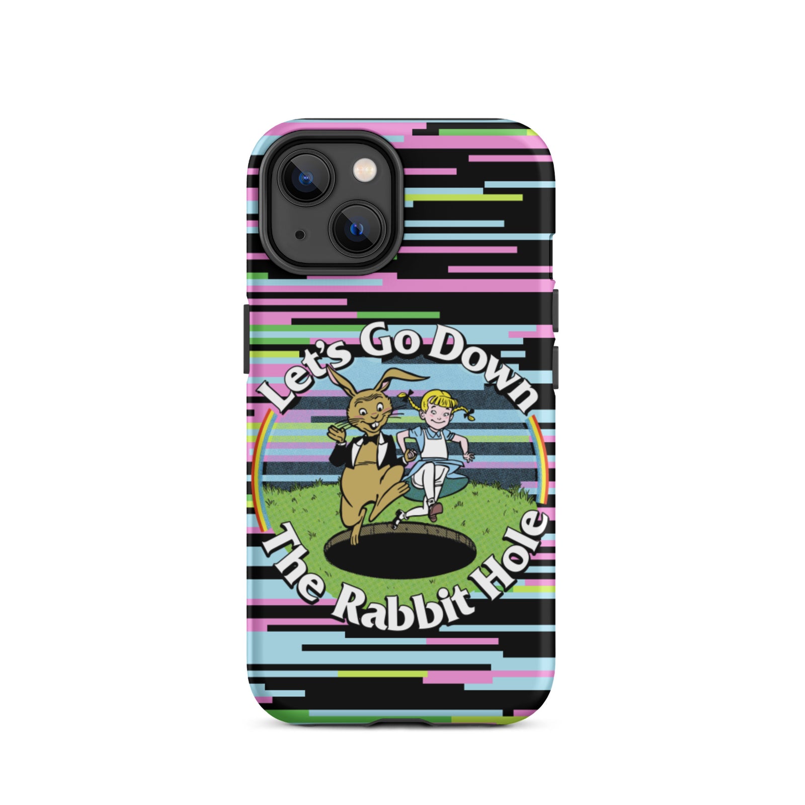 Let's Go Down the Rabbit Hole Tough iPhone case
