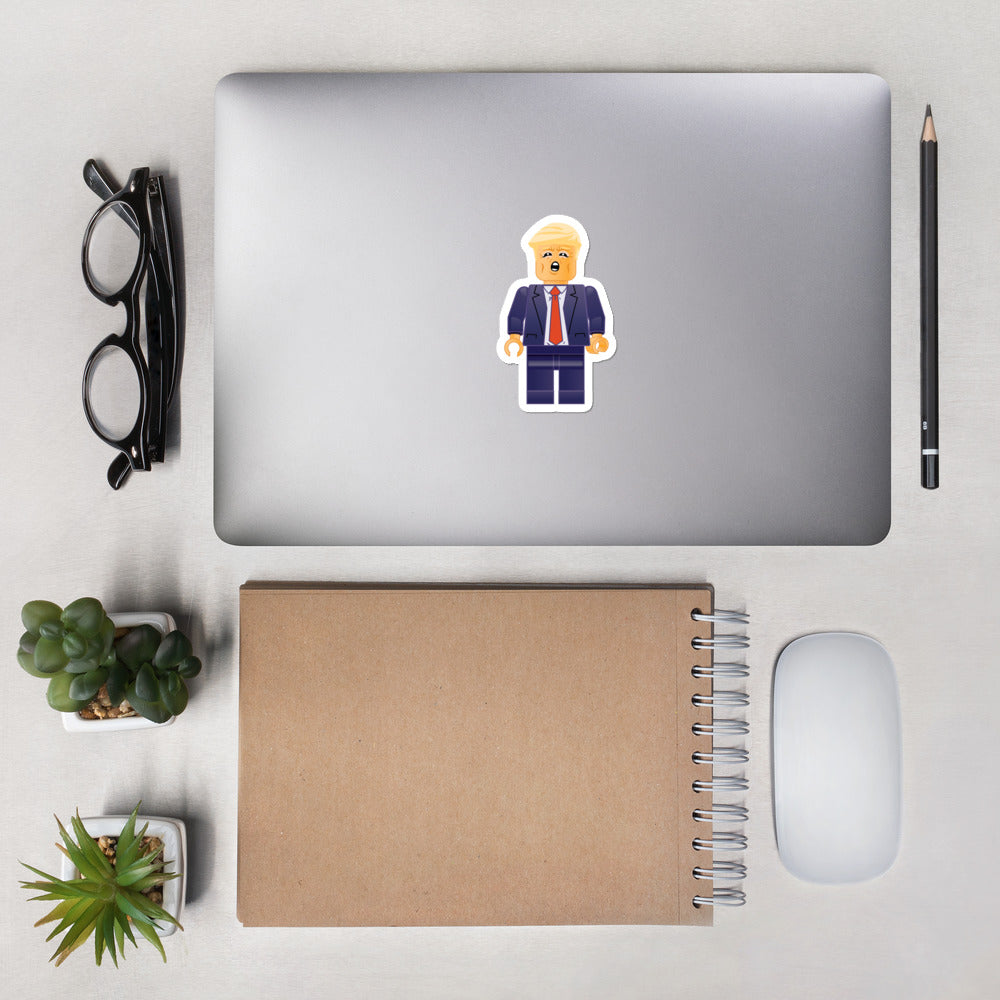 President Business Trump Minifig Sticker