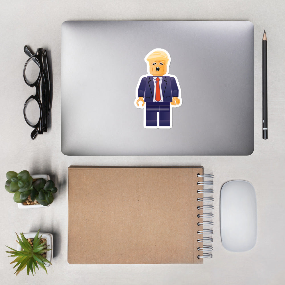 President Business Trump Minifig Sticker