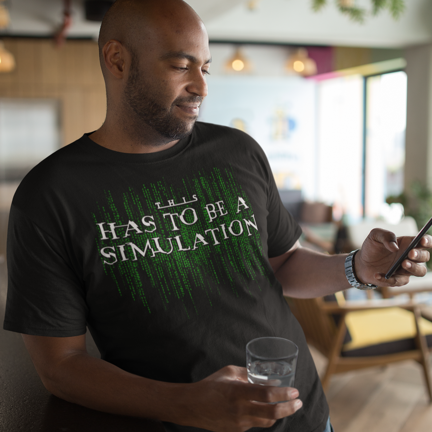 This Has To Be A Simulation Matrix Short-Sleeve Unisex T-Shirt