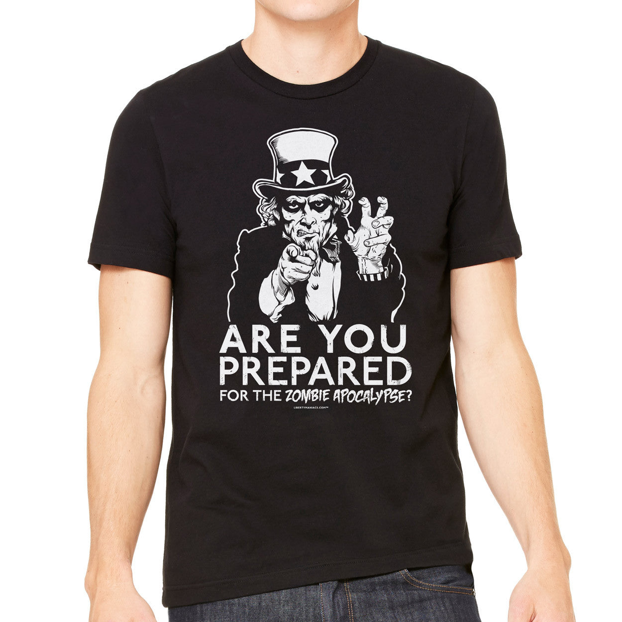Are You Prepared for the Zombie Apocalypse Uncle Sam T-Shirt
