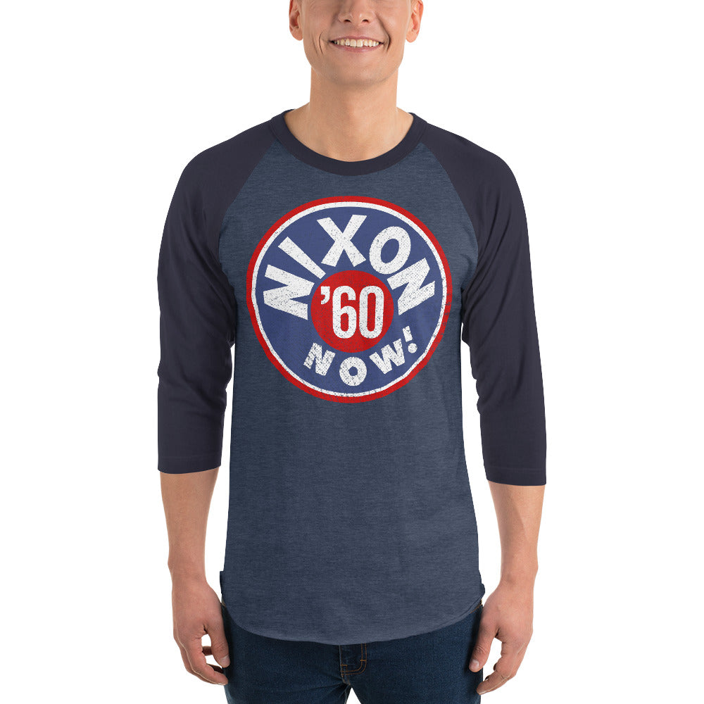 Nixon Now 1960 Retro Campaign Raglan