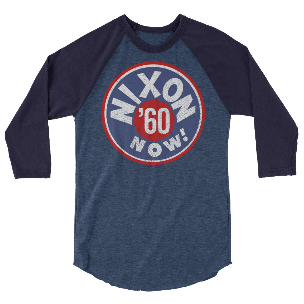 Nixon Now 1960 Retro Campaign Raglan