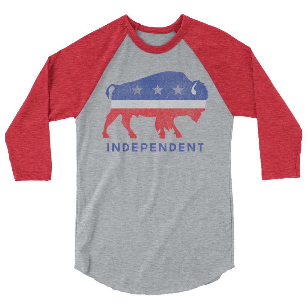 Independent Bison 3/4 sleeve raglan shirt
