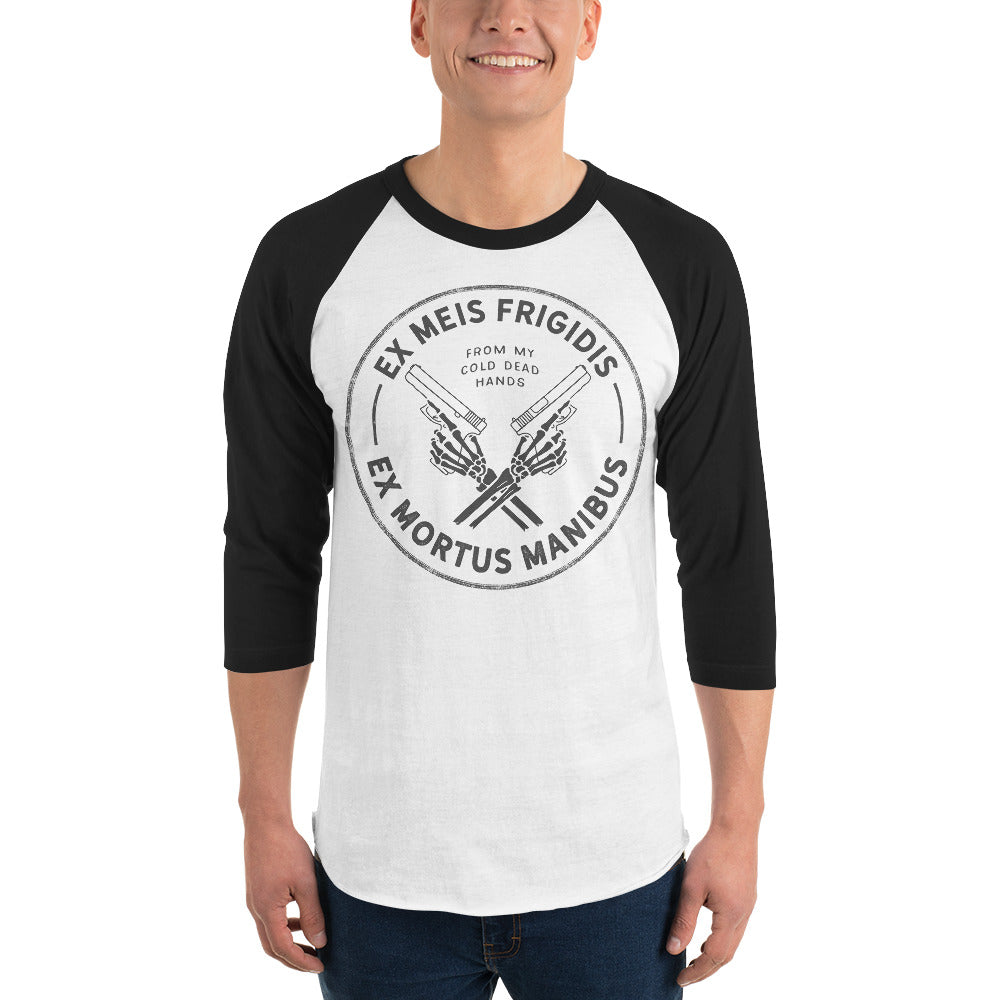 From My Cold Dead Hands Latin Motto 3/4 Sleeve Raglan