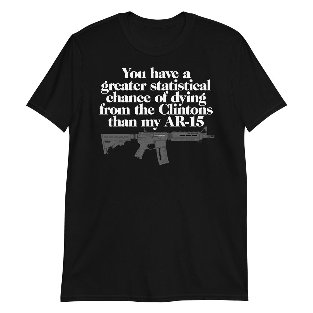 You Have A Greater Statistical Chance of Dying from the Clintons than my AR-15 T-shirt