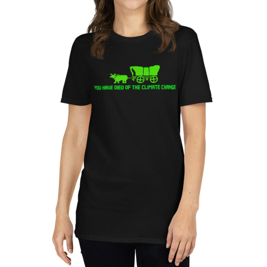 You Have Died of Climate Change Oregon Trail T-Shirt