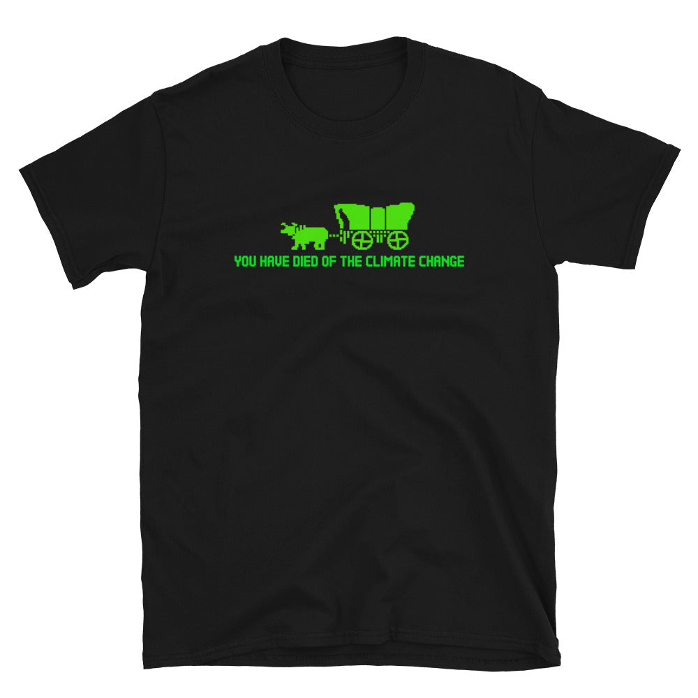 You Have Died of Climate Change Oregon Trail T-Shirt