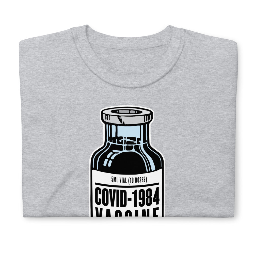 COVID 1984 Vile Vial Short-Sleeve Unisex T-Shirt