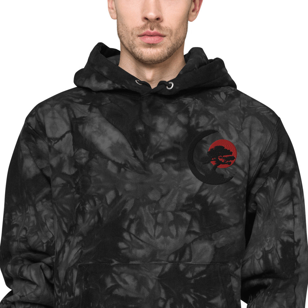 Bonsai Tree Unisex Champion tie-dye hoodie