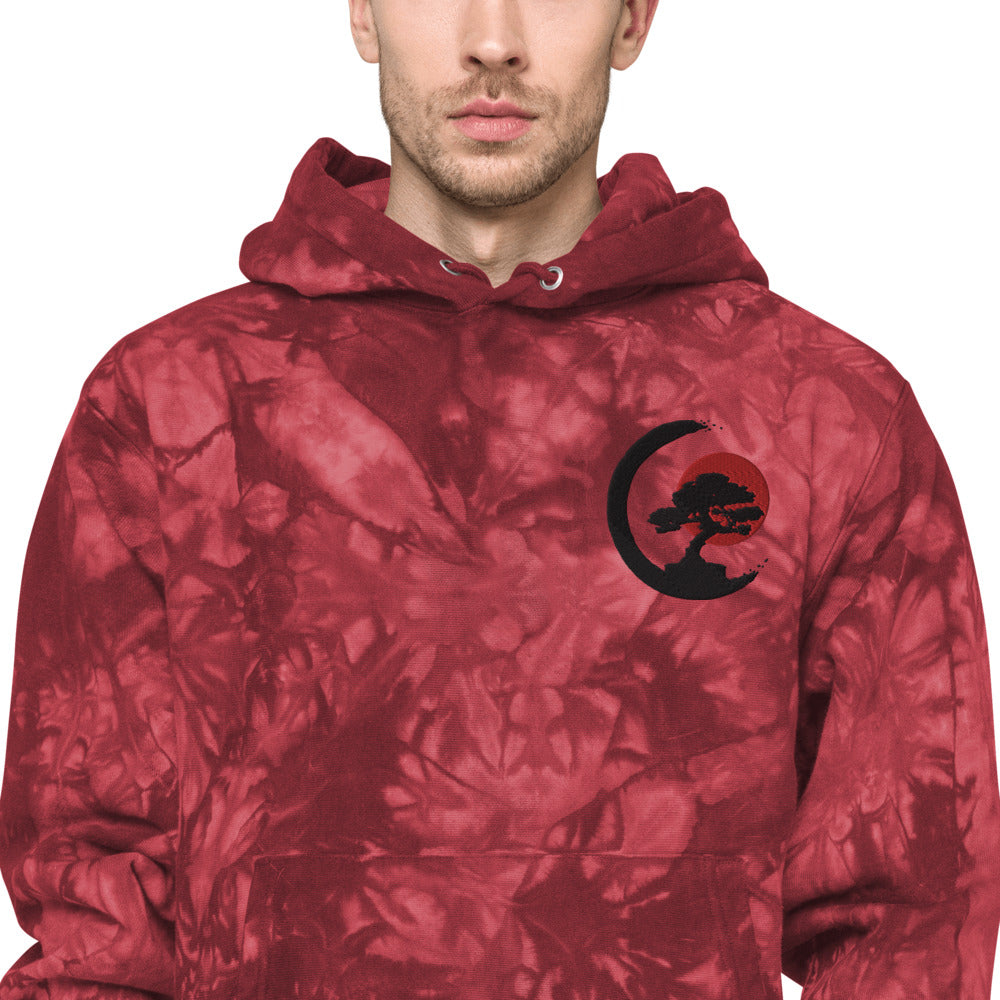 Bonsai Tree Unisex Champion tie-dye hoodie
