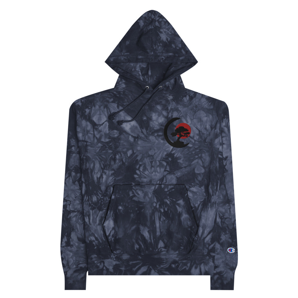 Bonsai Tree Unisex Champion tie-dye hoodie
