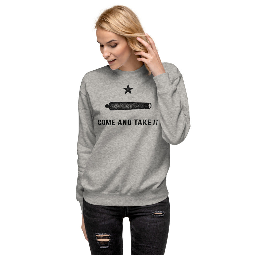 Gonzalez Come and Take It Crewneck Fleece Pullover Sweatshirt