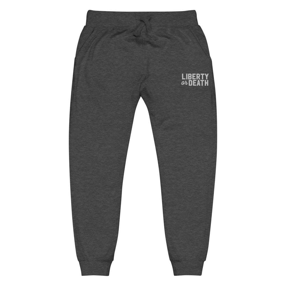 Liberty Or Death Unisex fleece Jogger Embroidered Sweatpants