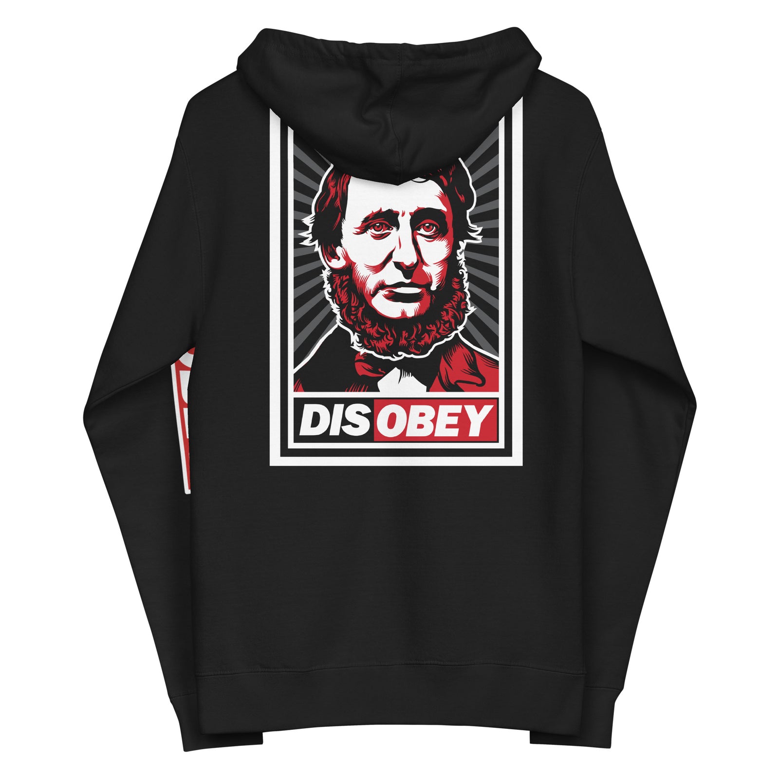 Henry David Thoreau DISOBEY Unisex Zip Hoodie