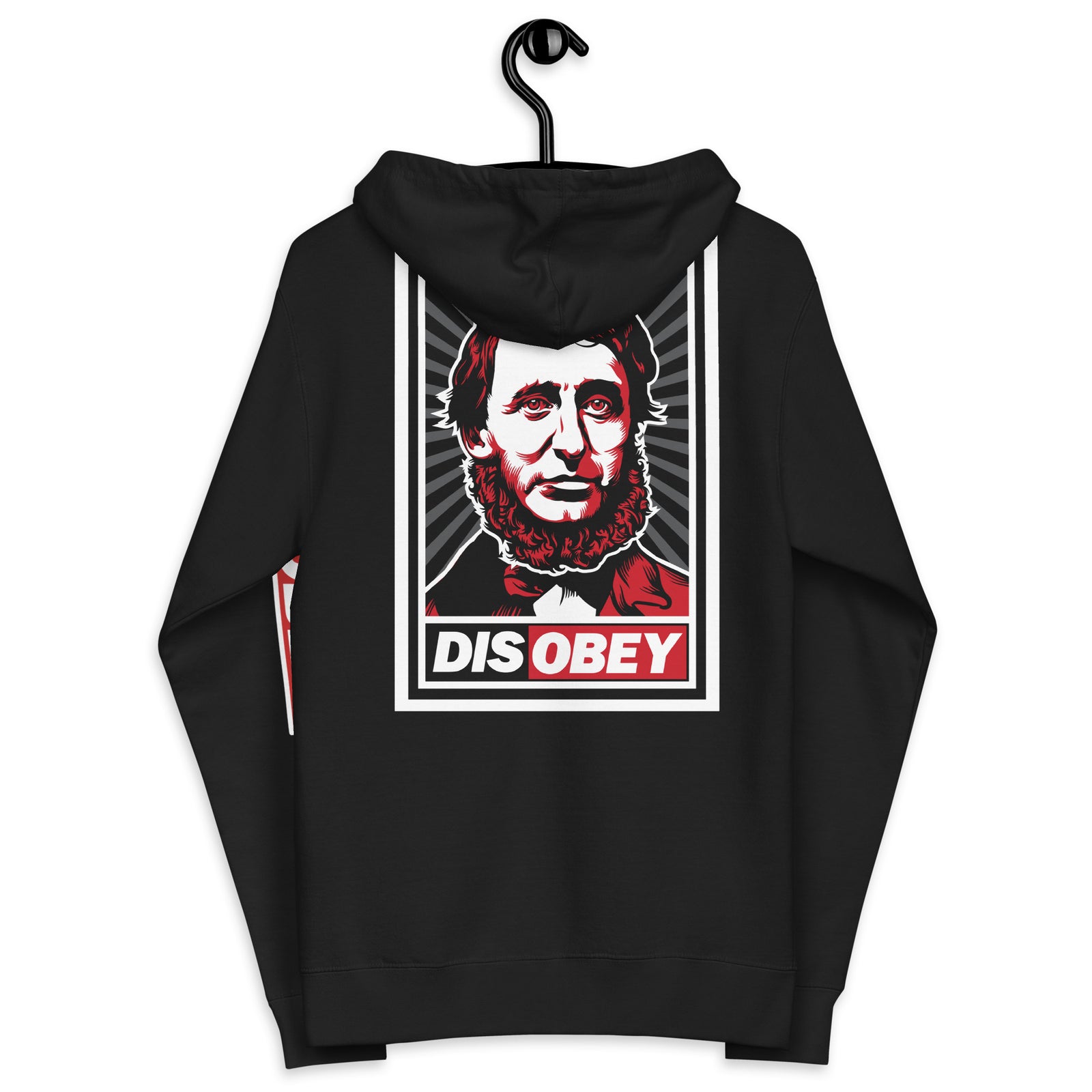Henry David Thoreau DISOBEY Unisex Zip Hoodie