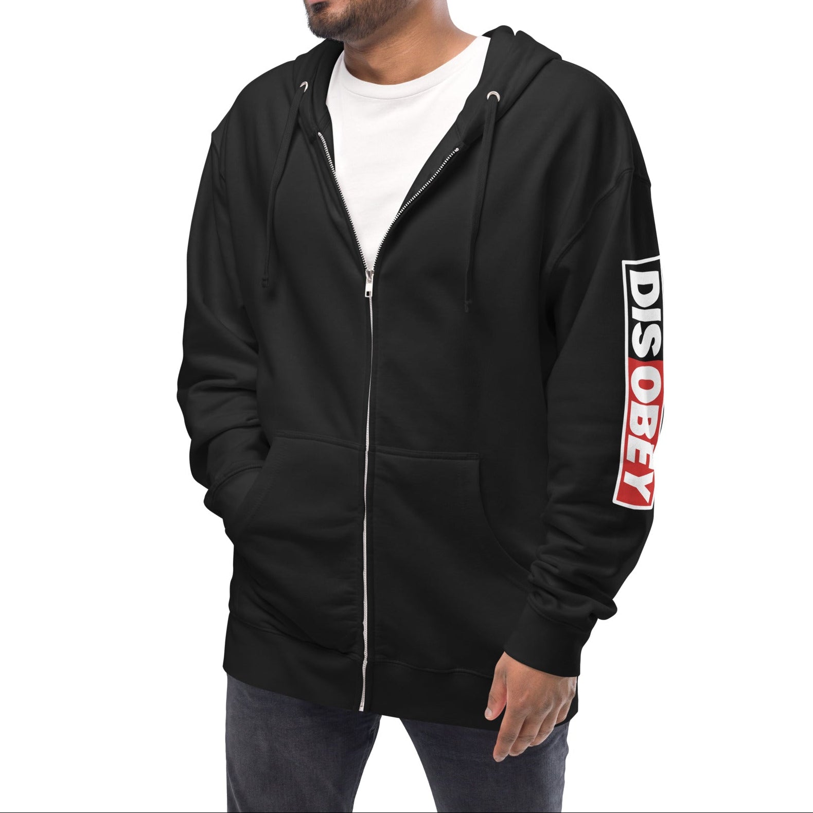Henry David Thoreau DISOBEY Zip Hoodie