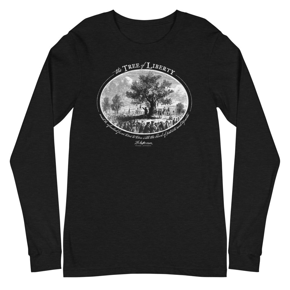 Thomas Jefferson Tree of Liberty Quote Long Sleeve T-Shirt