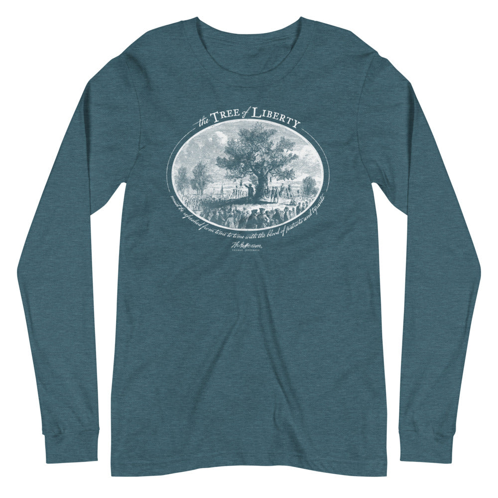 Thomas Jefferson Tree of Liberty Quote Long Sleeve T-Shirt